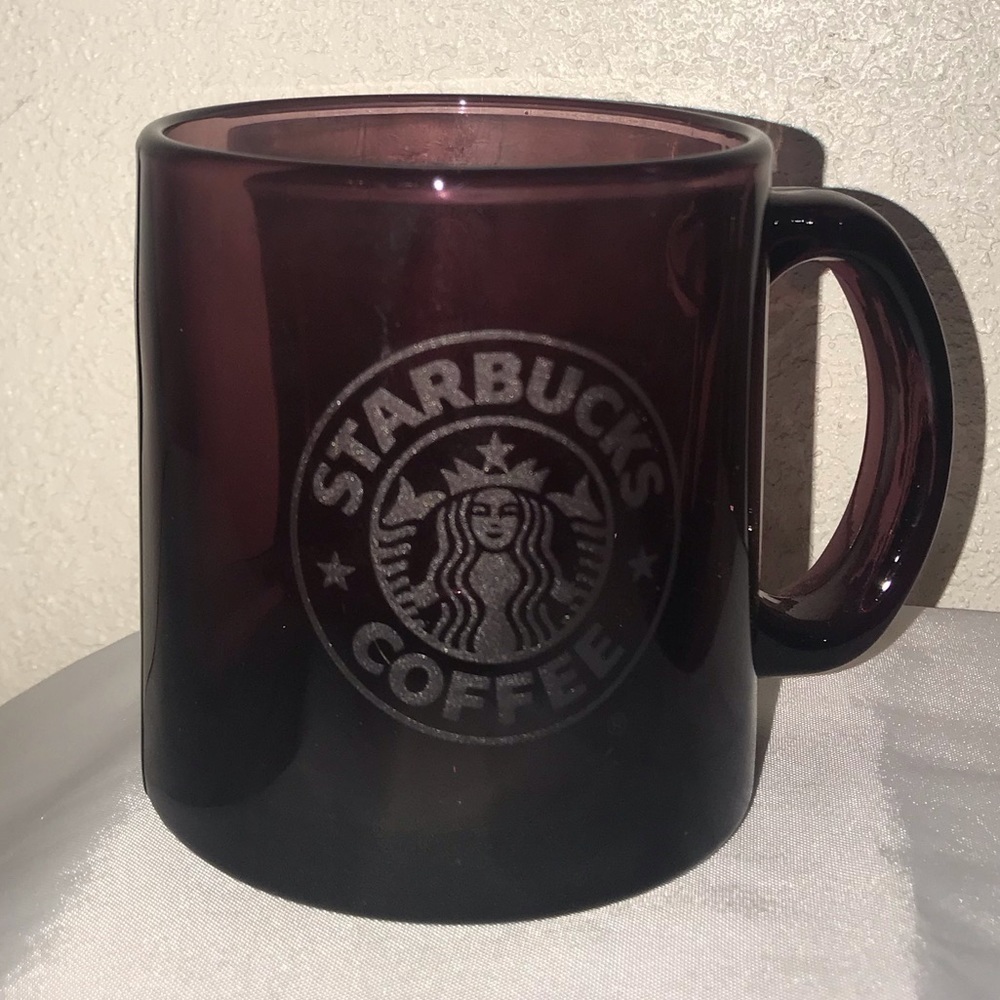 Starbucks etched glass mugs-rare color - Picture 3 of 7